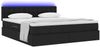 vidaXL LED-Speicherbett mit Matratze Schwarz 180 x 200 cm Stoff 3371288 Bild 3