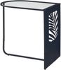 Beistelltisch Ulvik 50x50x35cm aus Metall und Glas Schwarz [en. casa] Bild 2