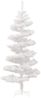 vidaXL Spiral-Weihnachtsbaum mit Beleuchtung und Ständer Weiß 150 cm 344653 Bild 4