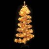 vidaXL Spiral-Weihnachtsbaum mit Beleuchtung und Ständer Weiß 150 cm 344653 Bild 3