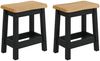 VidaXL Barhocker EKAI 2 pcs Schwarz 40 x 29 x 45,5 cm 42037011 Bild 2
