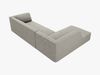 Micadoni 4-Sitzer Modular Sofa Ruby Links Kord Scala Hellgrau Bild 5
