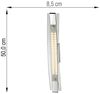 Elegante LED Wandlampe aus Chrom Bild 5