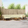 vidaXL Outdoor-Sofagarnitur 22 pcs Natur und Creme Massivholz Akazie 3369685 Bild 1