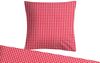 Carpe Sonno Seersucker Bettwäsche aus 100% Baumwolle - Rot / Weiß kariert 155x220 cm Bild 2