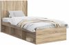 vidaXL Bettgestell mit Stauraum und Kopfteil Sonoma-Eiche 100x200 cm 3413887 Bild 2