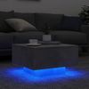 vidaXL Couchtisch mit LED-Leuchten Betongrau 55x55x31 cm 836577 Bild 4