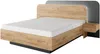Vente-unique - DESADO Bett Holz, Platte GrauBeige - B 208,8 cm x H 115,6 cm x L 245,2 cm Bild 3
