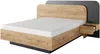 Vente-unique - DESADO Bett Holz, Platte GrauBeige - B 208,8 cm x H 115,6 cm x L 245,2 cm Bild 4