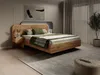 Vente-unique - DESADO Bett Holz, Platte GrauBeige - B 208,8 cm x H 115,6 cm x L 245,2 cm Bild 2