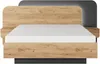 Vente-unique - DESADO Bett Holz, Platte GrauBeige - B 208,8 cm x H 115,6 cm x L 245,2 cm Bild 5