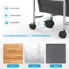 Rollwagen mit 15 stapelbaren Schubladen Rollcontainer Beistellwagen mit 15 Schubladen Silber 62,5 x 37 x 87 cm Bild 5