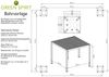 Mirador Deluxe 3x3 m Pergola, weiß Bild 5