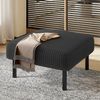 BlingBin Polsterhocker Sitzhocker, Cord-Stoff Hocker mit Metallgestell (Fußhocker, 1 St, 56 × 51 × 39 cm), Vielseitig als Fußbank, Sitzhocker oder Beistelltisch nutzbar Bild 2