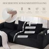 Kompakt-Sofa aus Cord,Weich modular & alltagstauglich mit Seitentasche und Getränkehalter Hochwertiger Komfort für langes Sitzen inkl 3 Kissen Ideal für Wohnzimmer Arbeitszimmer & mehr,Cordstoff,Schwarz, Bild 5