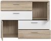 Forte 'Skive' Kommode, Holzwerkstoff Sonoma Eiche, 95,9 x 41,3 x 124,9 cm Bild 4