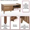 Couchtisch HWC-M48, Wohnzimmertisch Tisch Sofatisch, 52x114x59cm ~ beige, Schublade grau Bild 2