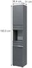 Badschrank Fredd Anthrazit Hochglanz 36.4 x 190.5 cm Vicco Bild 3