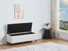 Vente-unique - SABILO Sitzbank Stoff Beige - B 45 cm x H 44 cm x L 120 cm Bild 2