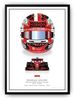 Poster Formel 1 Helme Rennfahrer Gewinner · Deko Print ohne Rahmen - H / 21x30 cm Bild 5