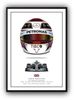 Poster Formel 1 Helme Rennfahrer Gewinner · Deko Print ohne Rahmen - H / 21x30 cm Bild 2