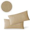 Jersey Kissenbezug, 2er Set, Baumwolle, Sand, 40x60 cm Bild 2