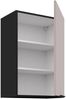Küchen Hängeschrank 50 cm Küche ARONA Kaschmir beige matt + Schwarz matt Küchenzeile Küchenblock Küche Einbauküche Bild 2