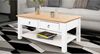 Couchtisch >Tine< in Weiß, Kiefer - 110x45x60cm (BxHxT) Bild 3