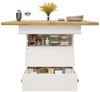 OKWISH Esstisch Multifunktionaler Ausziehtisch (Ausziehbarer Teleskoptisch 110-140 cm mit Soft-Close-Tür und Stauraum – Flexibler, platzsparender Esstisch für Küche & Wohnzimmer, 1-St) Bild 2
