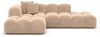 Samtstoff Ecksofa Formentera Lounge L Form - Samtstoff - beige - Links Bild 3