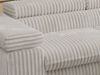 MKS Möbel 'Pablo L-Form' Ecksofa mit Schlaffunktion, verstellbare Kopfstützen, Beige, Cordstoff, T25 Topper, Rechts Bild 5
