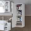 Roomart LYCIA-120 Badmöbel - nur Hochschrank - H 114 x B 32 x T 35 cm • Weiß Bild 2