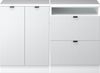 Dachschrägenschrank-Set Rion Weiß Riffel 120 cm 2er Set Schrankkorpuss 60 cm Tiefe Vicco Bild 4