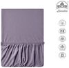 leevitex® Spannbettlaken, Premium 170g/m², Gummizug: rundum, schwer und dick, 100% Jersey-Baumwolle, Platingrau, 90 x 200 - 100 x 220 cm Bild 2