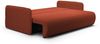 Sofa 2-Sitzer mit Schlaffunktion CALGARY Stoff Curio Ziegelrot Bild 2