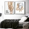 Poster Familie Personalisiert mit Händen Papa Mama Kinder und Baby als Deko Print ohne Rahmen - 15 x 20 cm / A Bild 3