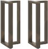 vidaXL Bartischbeine T-Form 2 Stk. Naturstahl 40x35x(90-91) cm Stahl 4013075 Bild 3
