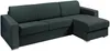 Vente-unique - CALITO Sofa Stoff Grün - B 223 cm152 cm x H 90 cm x L 298 cm Bild 2