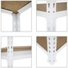 PROREGAL® Schwerlastregal GIANT MULI 250x80x30cm 6 Fachböden Fachlast 150kg Weiß Bild 3