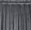 Samtvorhang Velours Vorhänge zum Wohnzimmer Prachtvoll Elegant graphit 140x270 cm Kräuselband Bild 3