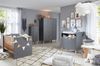 Trendteam 'Mats' 3-tlg. Babyzimmer-Set, grau, aus Bett 70x140, 3-trg. Kleiderschrank und Wickelkommode Bild 4