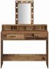 vidaXL Schminktisch mit Speicher Braun 100 x 41 x 140 cm Holzwerkstoff 865179 Bild 5