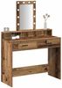 vidaXL Schminktisch mit Speicher Braun 100 x 41 x 140 cm Holzwerkstoff 865179 Bild 3