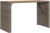 vidaXL 7-tlg. Gartenbar-Set ohne Kissen Grau Poly Rattan Akazie 3328894 Bild 5