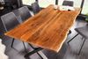 Industrie-Design Esstisch FLAMMA 180cm Mangoholz X-Gestell Bild 3