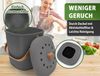 YourCasa Biomülleimer YourCasa® Biomülleimer Küche Klein 4L nachhaltig mit Akivkohlefilter, Fassungsvermögen 4 Liter, Nachhaltige Materialien Bild 4
