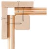 Karibu Gartenhaus 19 mm Glücksburg 2 mit Anbau 374 x 214 cm unbehandelt Bild 4