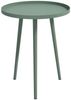 Outsunny Gartentisch wetterfest, mit erhöhtem Rand, aus Stahl, rund (Balkontisch, 1-St, Beistelltisch Garten), 20kg belastbar, Ø40x50H cm, für Outdoor Indoor Balkon Terrasse Grün Bild 2