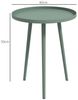 Outsunny Gartentisch wetterfest, mit erhöhtem Rand, aus Stahl, rund (Balkontisch, 1-St, Beistelltisch Garten), 20kg belastbar, Ø40x50H cm, für Outdoor Indoor Balkon Terrasse Grün Bild 3