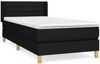 Boxspringbett mit Matratze Stoff Schwarz 80x200 cm Bild 2